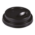 Plastic Lid for 9oz and 10oz Ripple Cup, Black